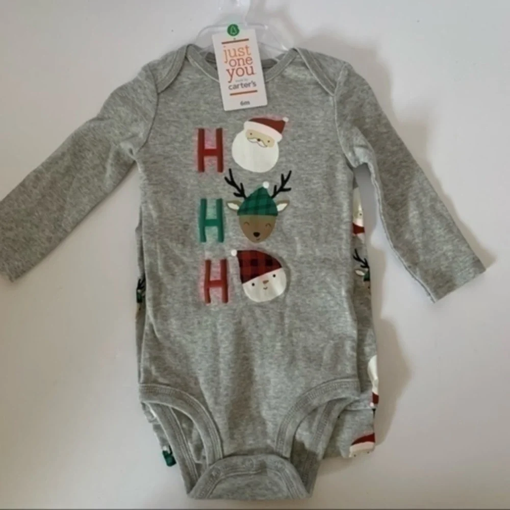 NWT. CARTER’S Christmas Bodysuits & Pants Set